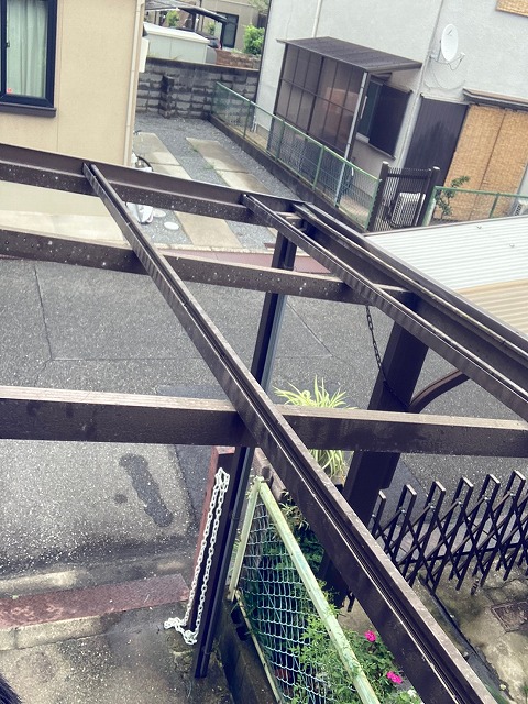 フレームの状態確認と清掃のしやすさ